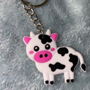 Cow keychain
